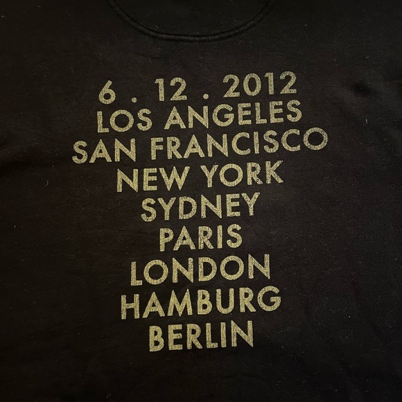 Anine Bing Black Kenny Sweatshirt World Tour size XS - Picture 4 of 6
